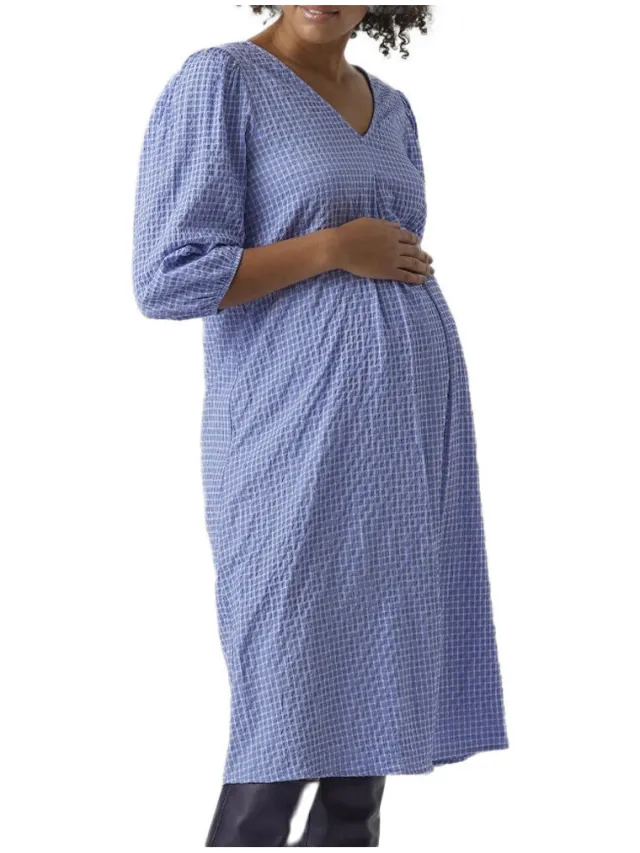 Vero Moda Korte Jurk Vero Moda MarternityCalf Blauw