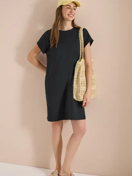 cecil Knielange jersey jurk Groen