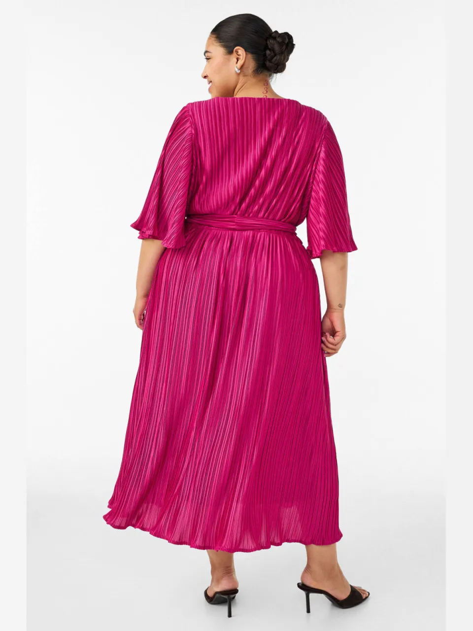 Zizzi wikkel-/overslagjurk roze, foto 2
