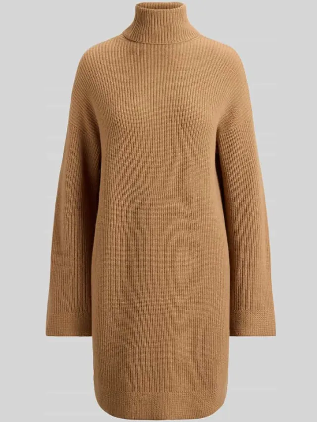 Lauren Ralph Lauren regular fit tricotjurk van mix van wol en kasjmier model 'AREENA' camel, foto 2