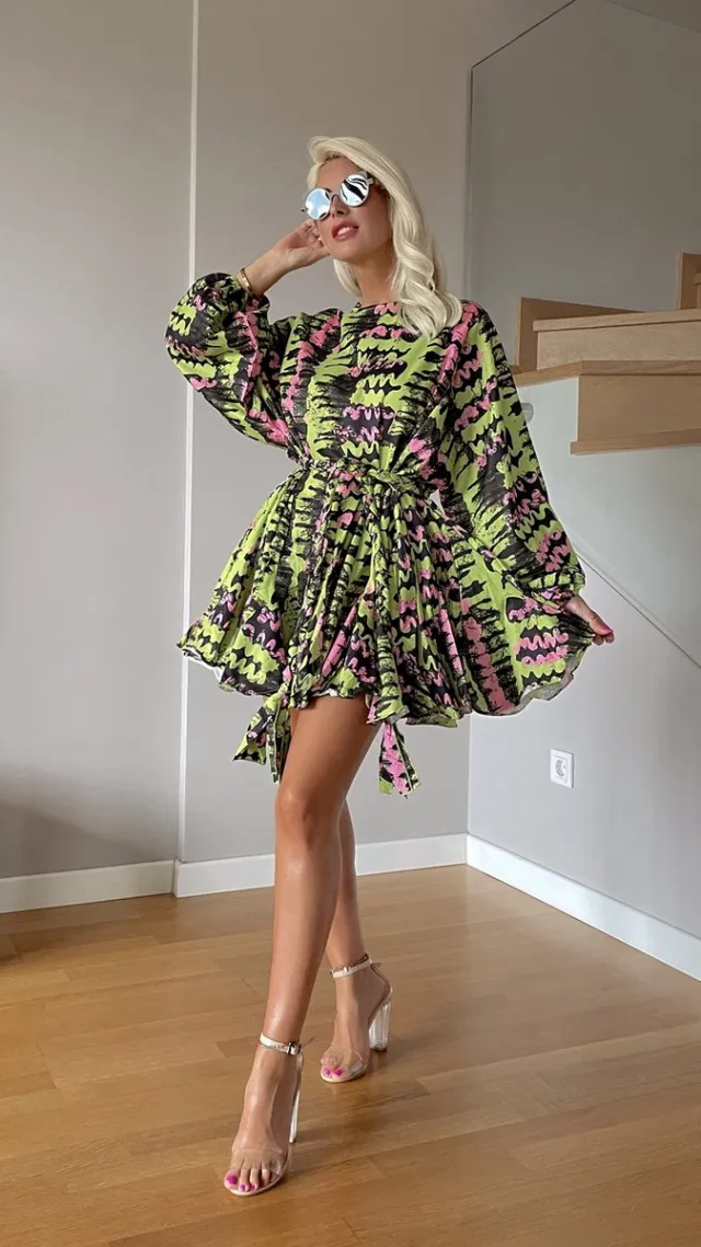 sirmaza Dress pinky -green/SIRMAZA groen