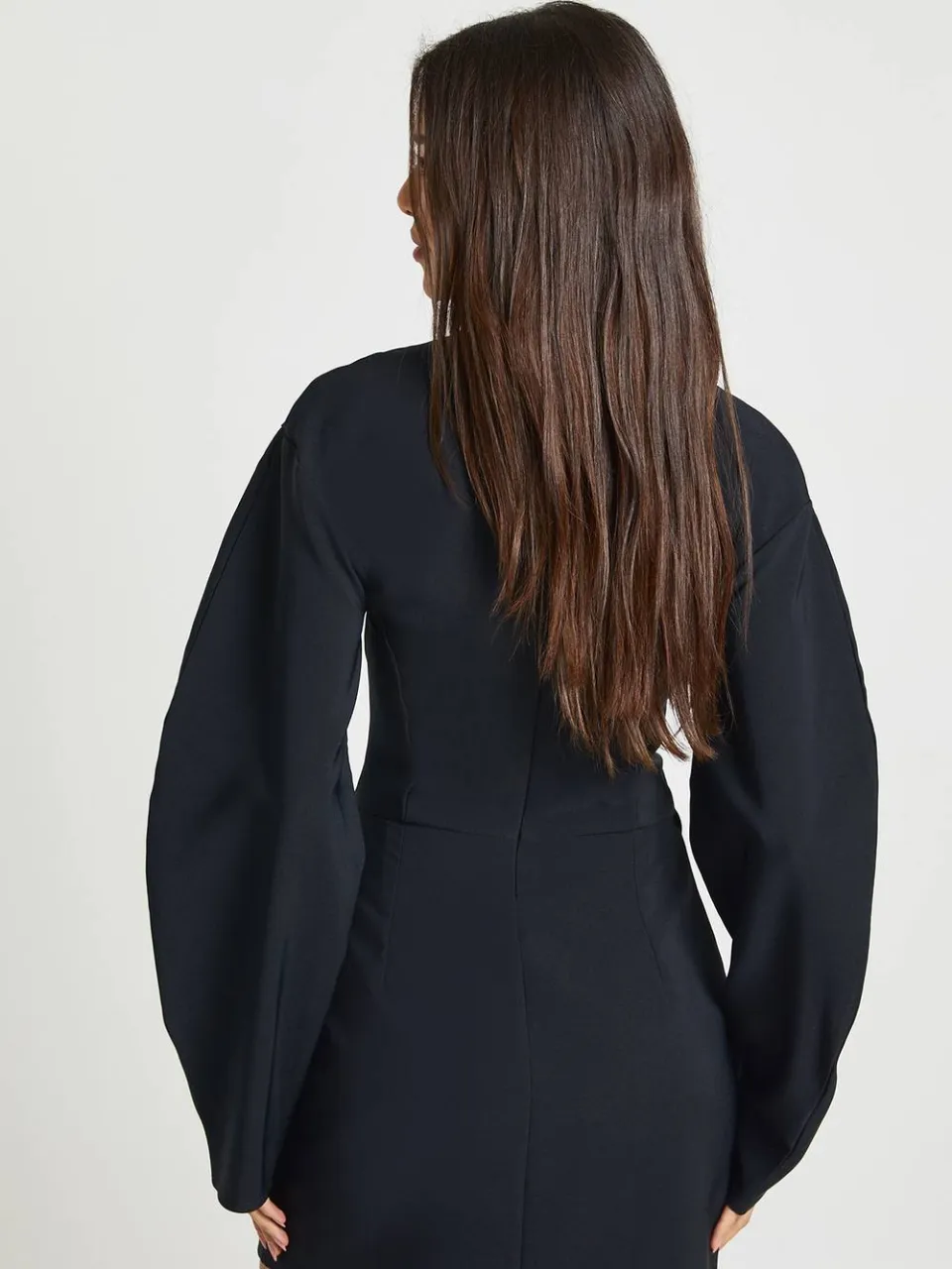 boohoo Dames 2 in 1 Barrel Mouw Blazer Jurk zwart, foto 3