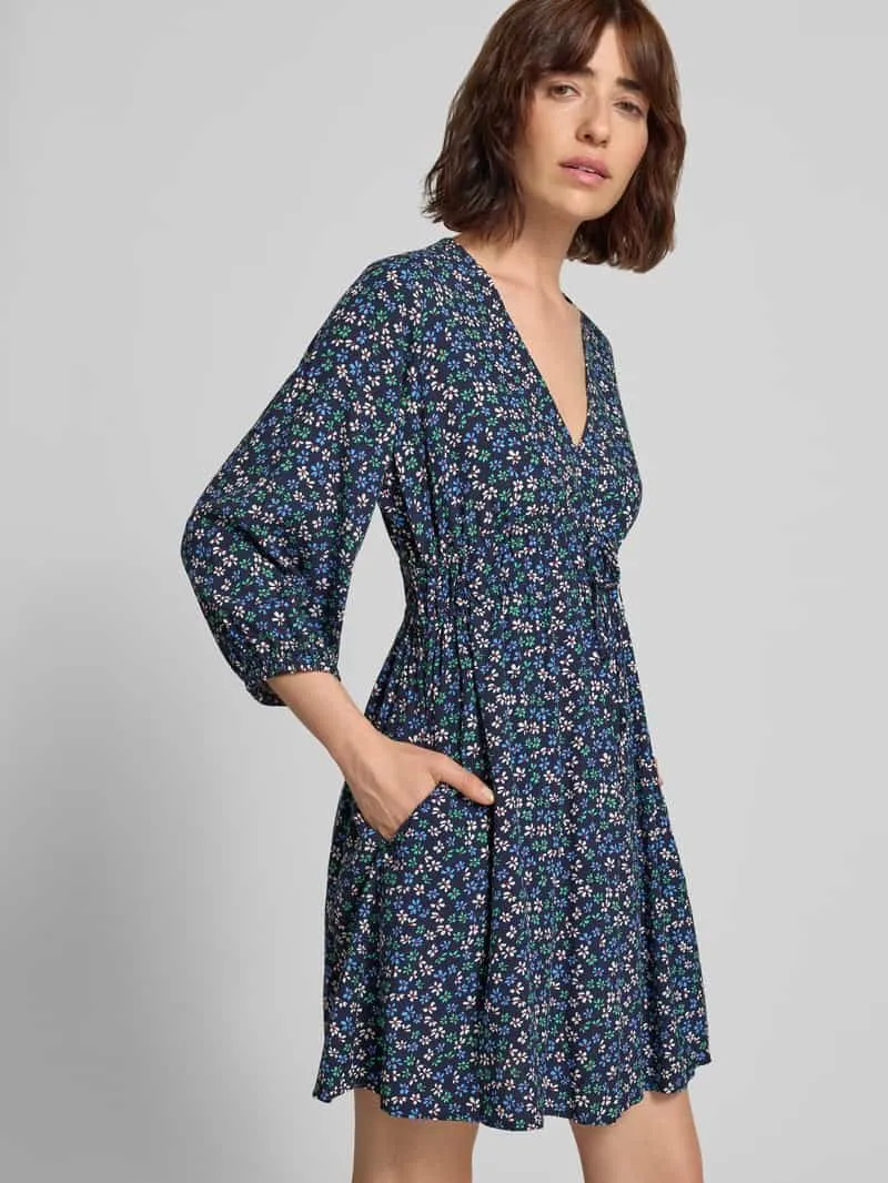 Gap mini-jurk van pure viscose met een florale all-over print blauw, foto 4