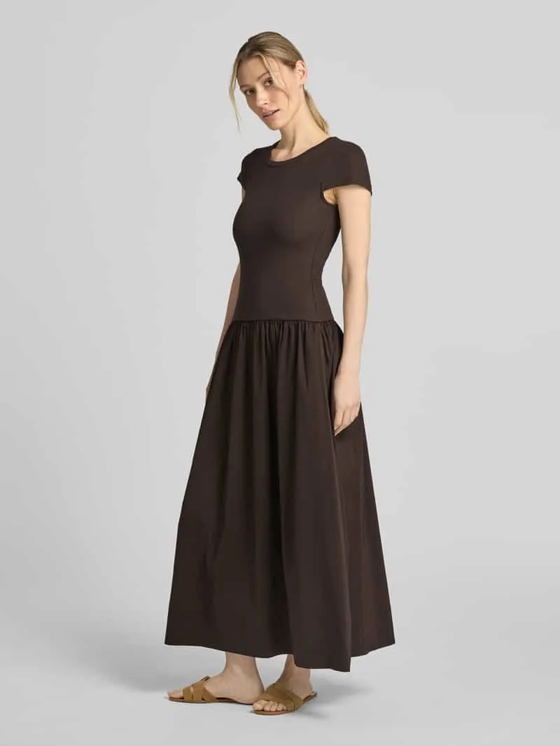 NEO NOIR Maxi-jurk in 2-in-1-look model 'Tuscany' middenbruin, foto 3