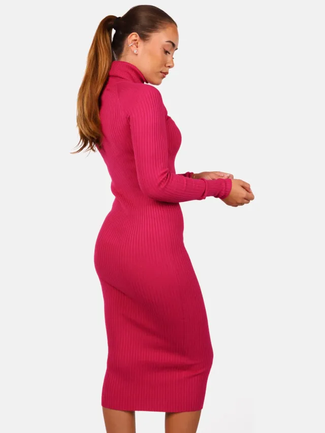 Getdrezzed Coljurk donker fuchsia Roze