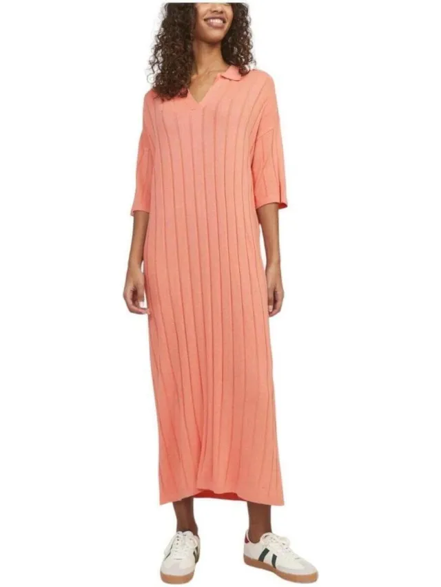 JJXX Jurk JJXX 12252437 burnt coral Roze