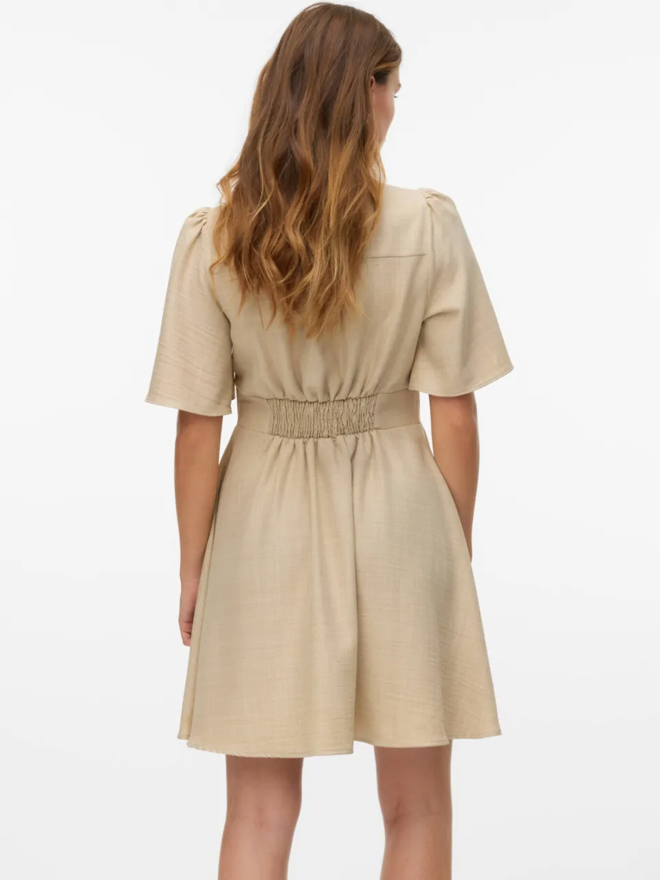 Vero Moda korte jurk taupe, foto 4