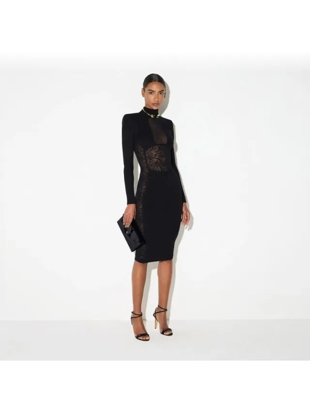 Elisabetta Franchi Jurk Elisabetta Franchi AM28Q66E2-110 Zwart