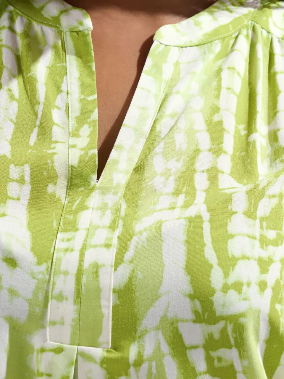 Yours Groene Abstracte Minijurk Met Inkeping In De Hals-60, foto 5
