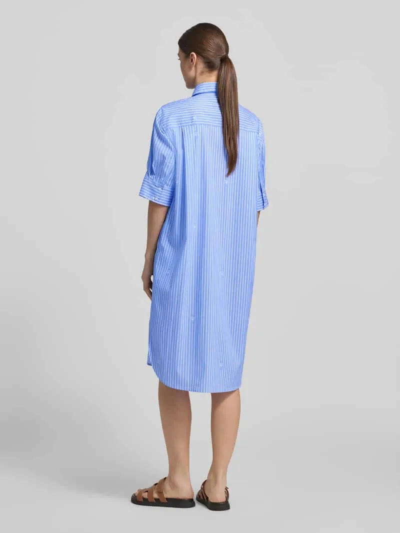 Joop! relaxed fit overhemdjurk met borstzakken model 'Daliya' blauw, foto 3