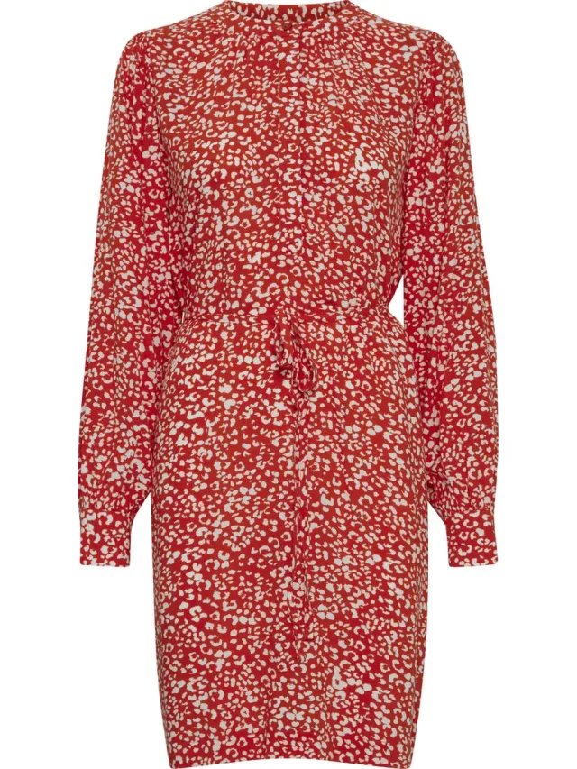 Ichi IHCAROLINA DR Dames Jurk Poppy Red