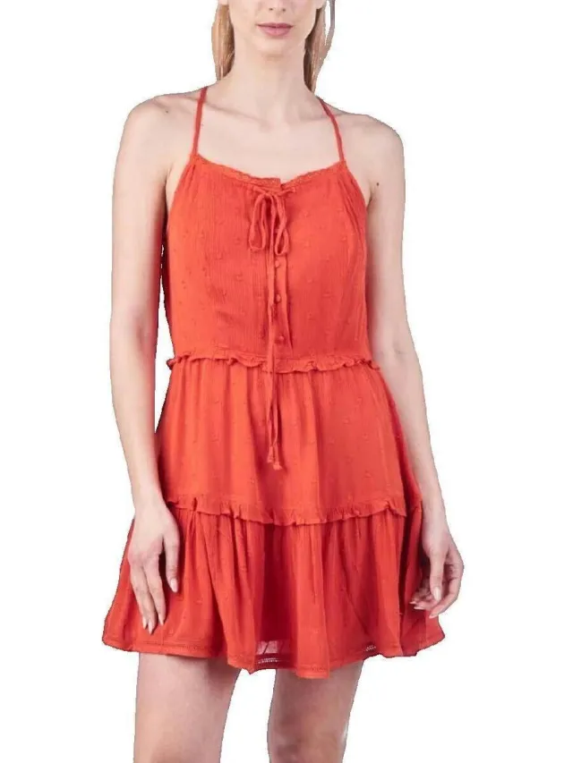 Superdry Jurk Superdry Vintage Broderie Cami Rood