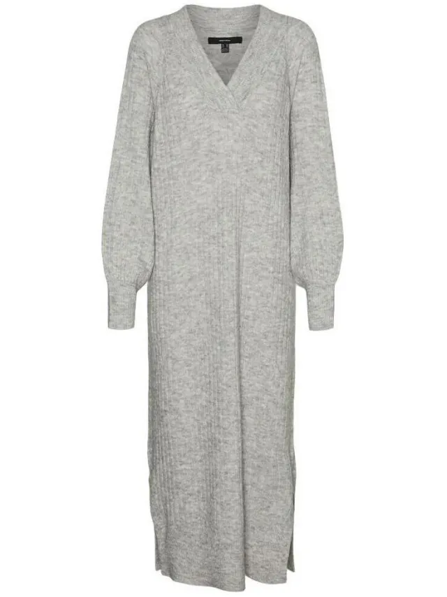 Vero Moda Lange Jurk Vero Moda Philine Grijs