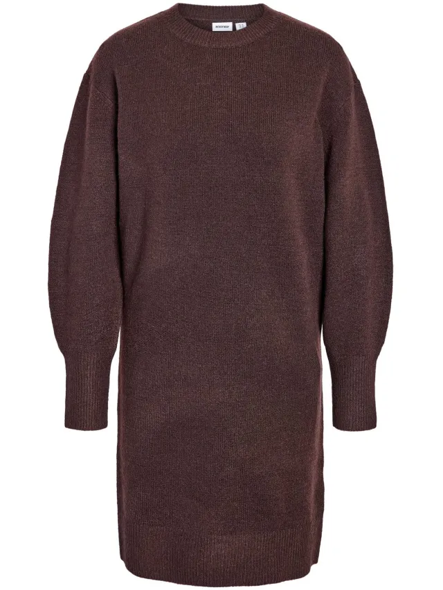 Noisy May Gebreide jurk NMSANNY Coffee Bean1