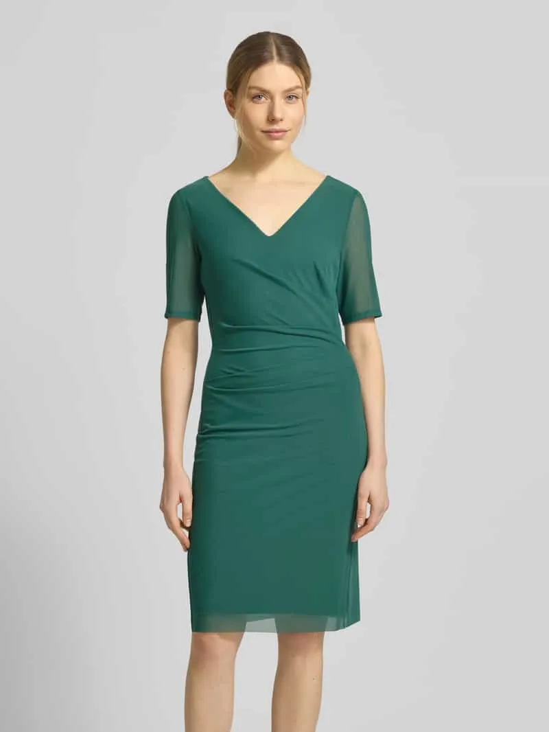 Vera Mont Midijurk in semitransparant design Donkergroen