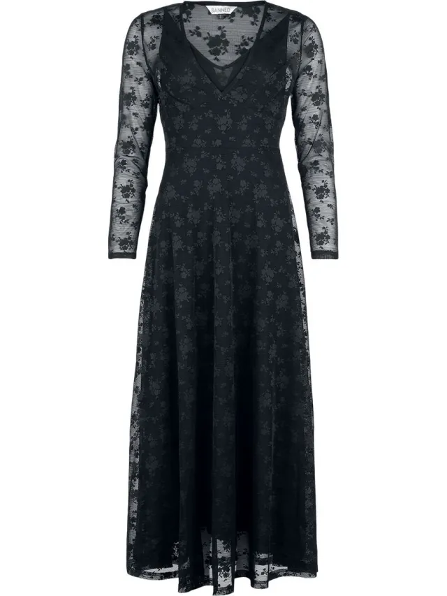 Banned Florence Dames Maxi-jurk - zwart