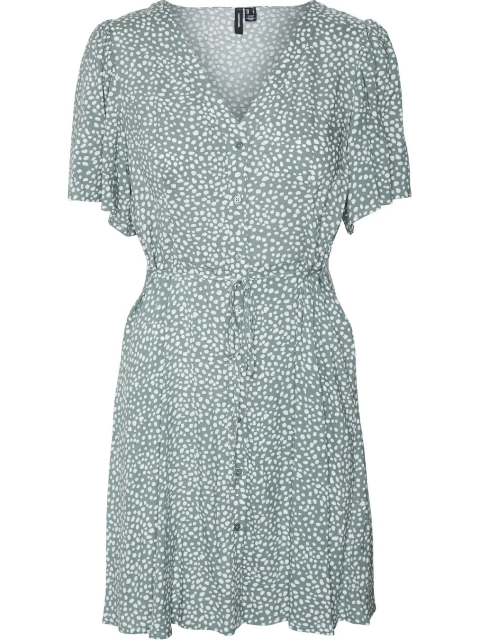 Vero Moda jurk VMALBA met stippen mintgroen/wit, foto 2