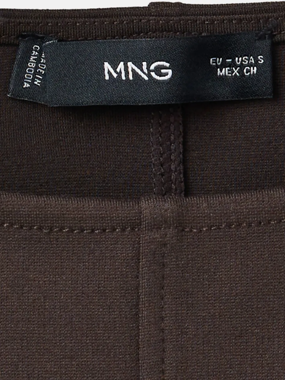 Mango korte jurk - bruin, foto 4