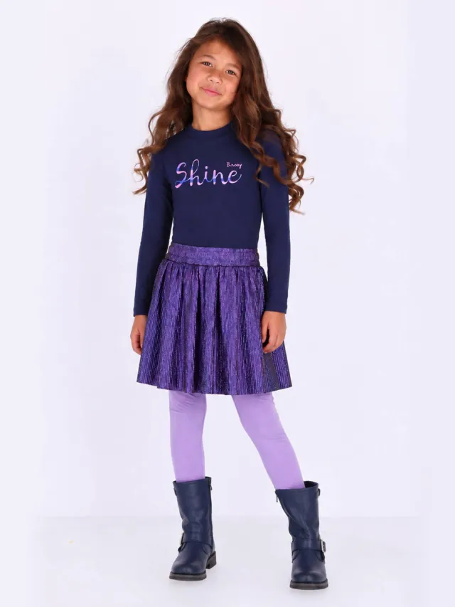 B.Nosy midi jurk donkerblauw/paars