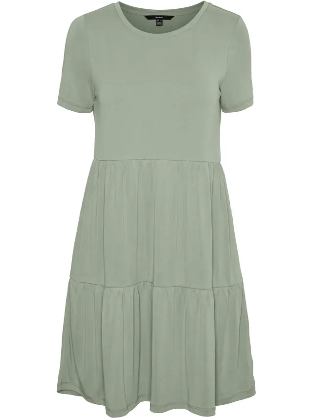 Vero Moda VMFILLI CALIA SS SHORT DRESS GA NOOS - Dames - Mini jurken Desert Sage