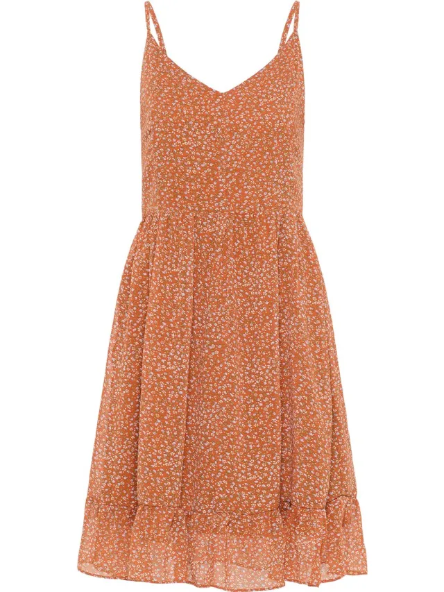 DREIMASTER Jurk Oranje Veelkleurig