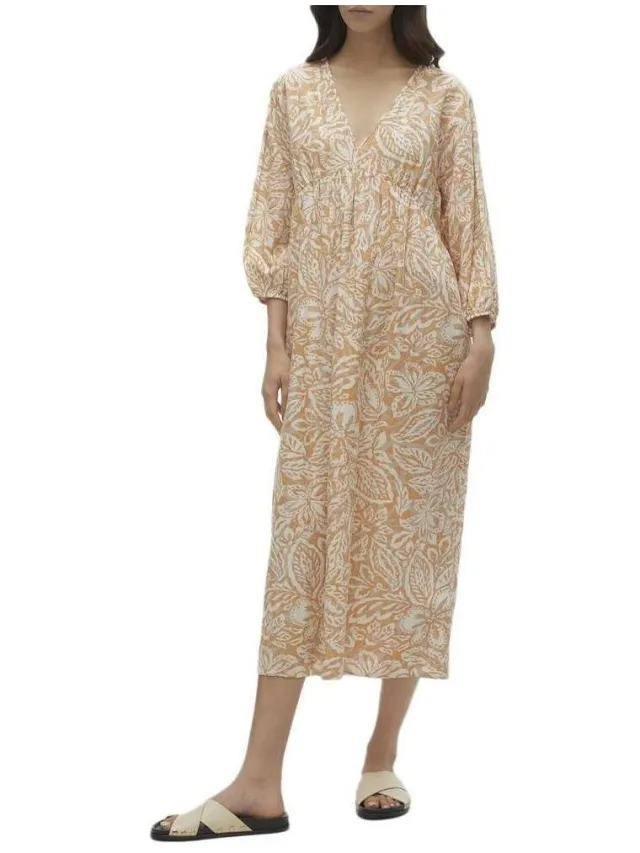 Vero Moda Lange Jurk Vero Moda Nethe Oranje