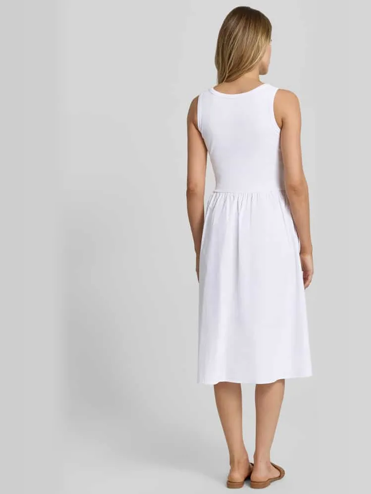 Soyaconcept Knielange jurk in 2-in-1-look wit, foto 3
