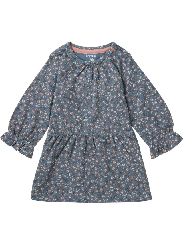 Noppies Girls dress Vella long sleeve allover Print Meisjes Jurk - Stormy weather