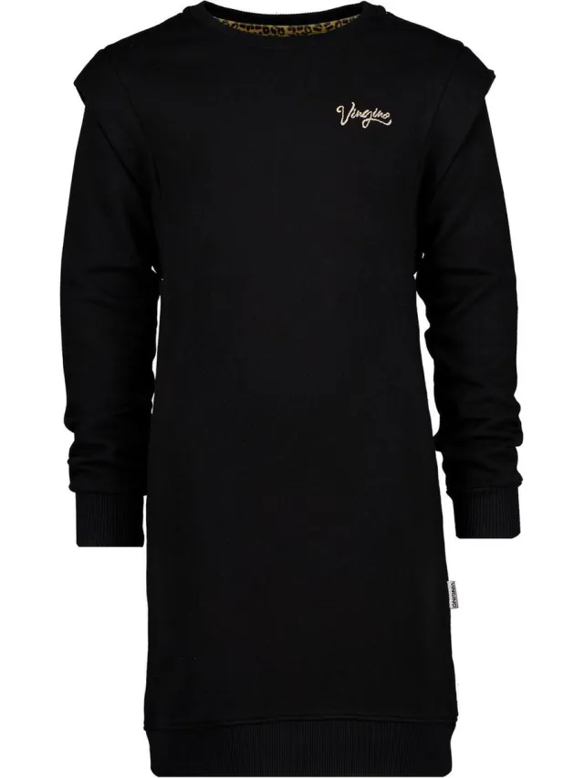 Vingino Petra Meisjes Jurk Deep Black