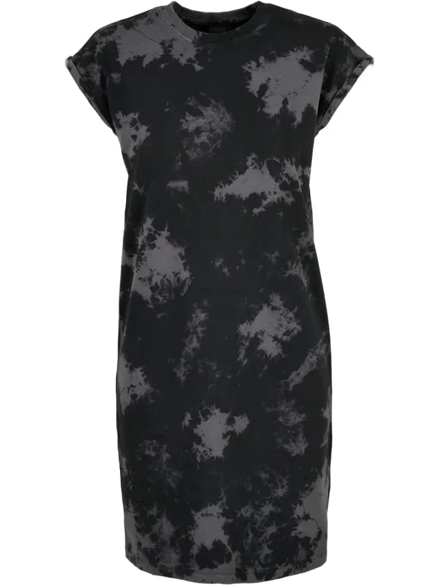 Urban Classics Dames/Dames gebleekte jurk (Zwart/Grijs)