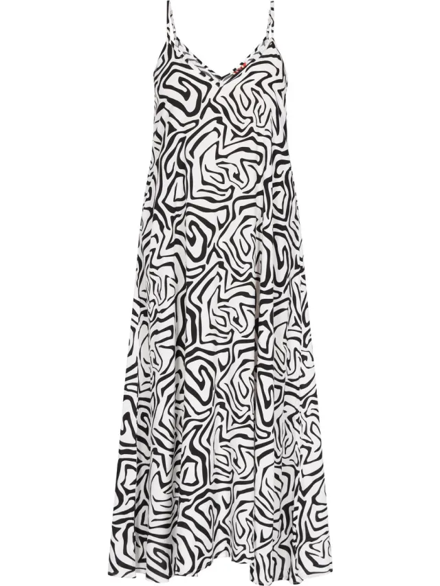 MyMo jurk wit-zwart