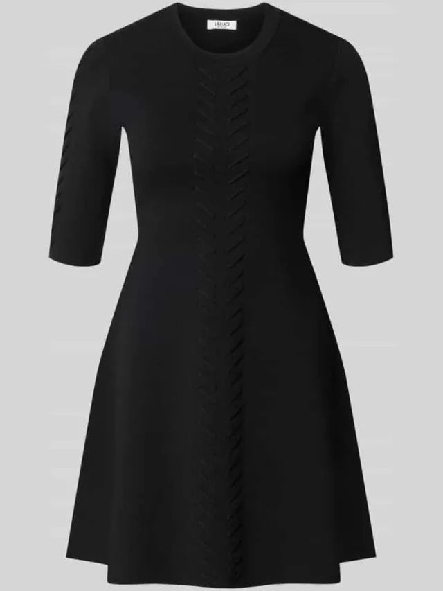 Liu Jo Mini-jurk van viscosemix model 'Abito Maglia' zwart, foto 2