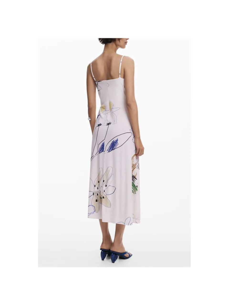 Desigual Witte Polyester Damesjurk, foto 2