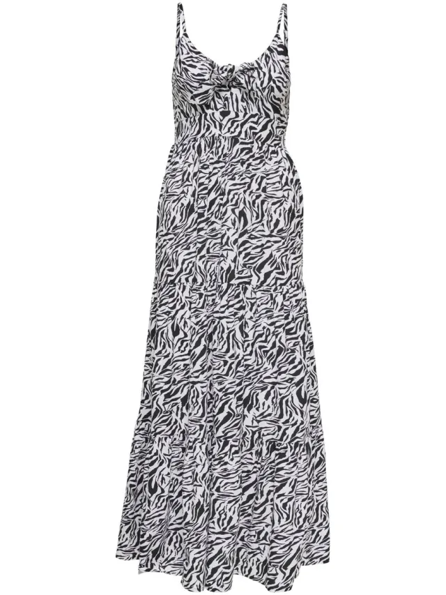 Only Jurk ONLJENNIE Lange jurk Black