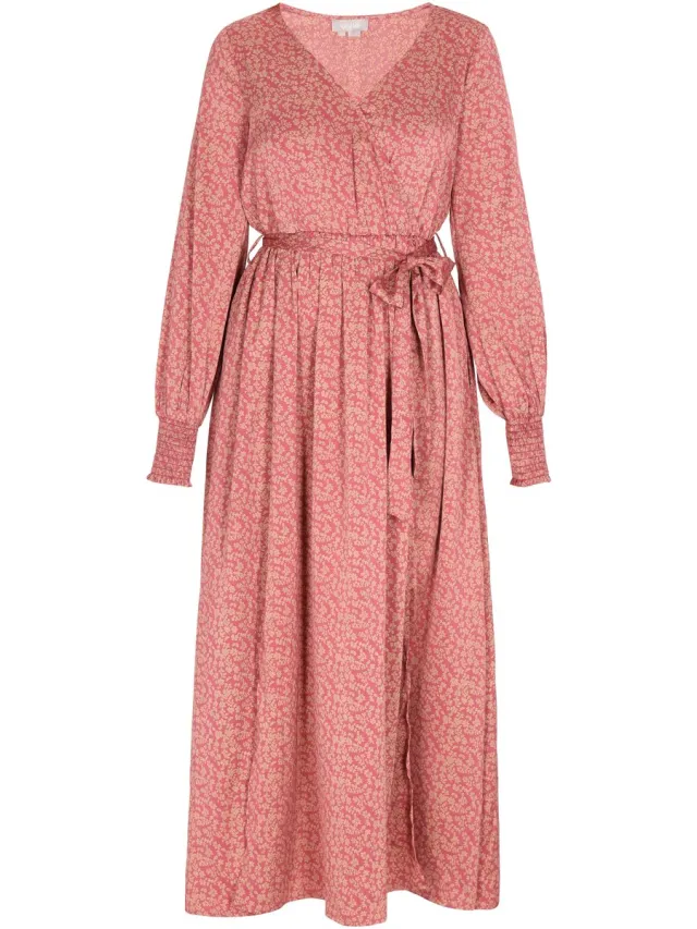 Usha jurk Oud roze beige