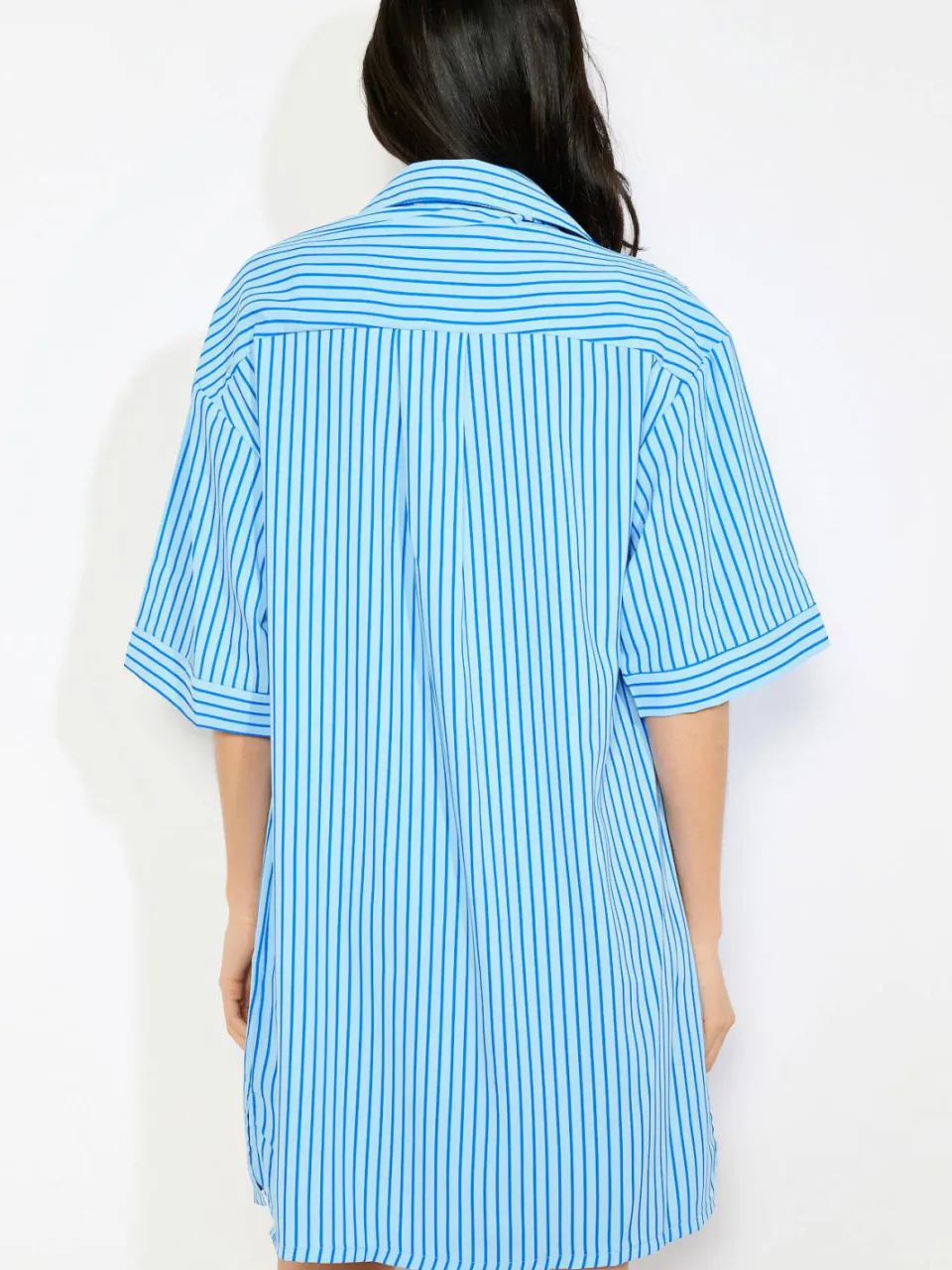 LOLALIZA gestreepte blousejurk blauw, foto 5