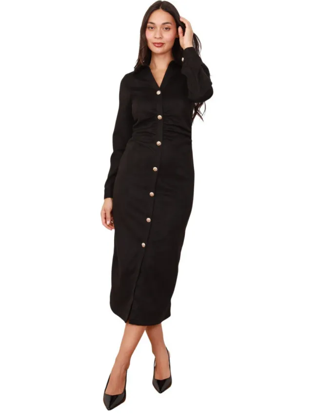 La Modeuse Lange Jurk La Modeuse 76901_P182143 Zwart