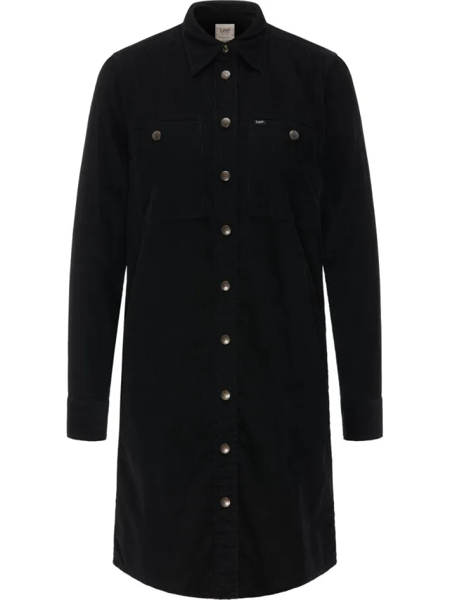 Lee WORKSHIRT DRESS Zwart