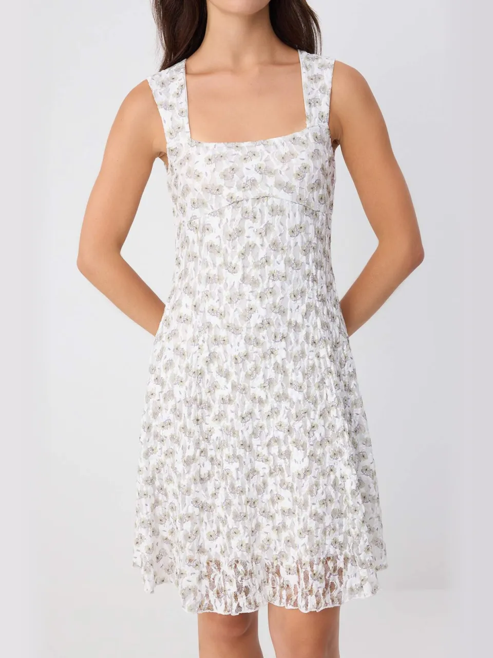 Trendyol TRENDYOLMİLLA Dames Meerkleurig Bloemen Kort / Mini Mouwloos Bodycon Jurken veelkleurig, foto 2