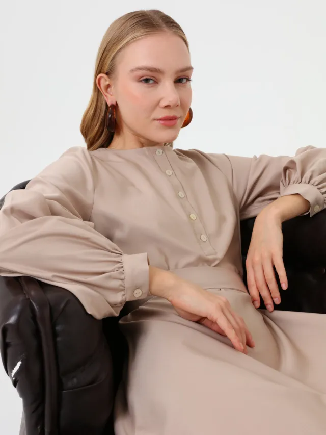 Refka Modest Dress Refka Camel