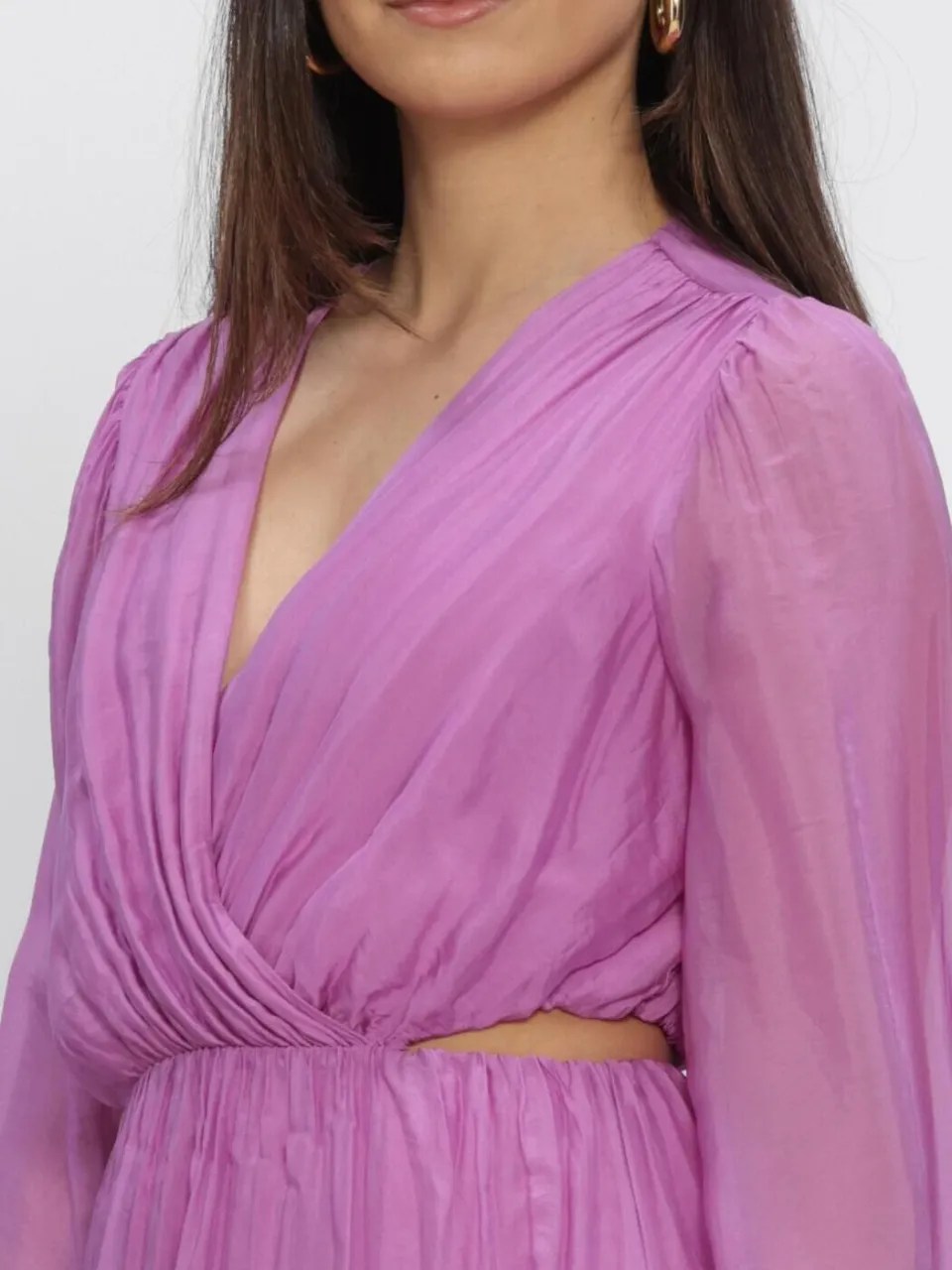 Freebird Dames Jurken F-wv-silk-vis-26-1 - Paars, foto 3