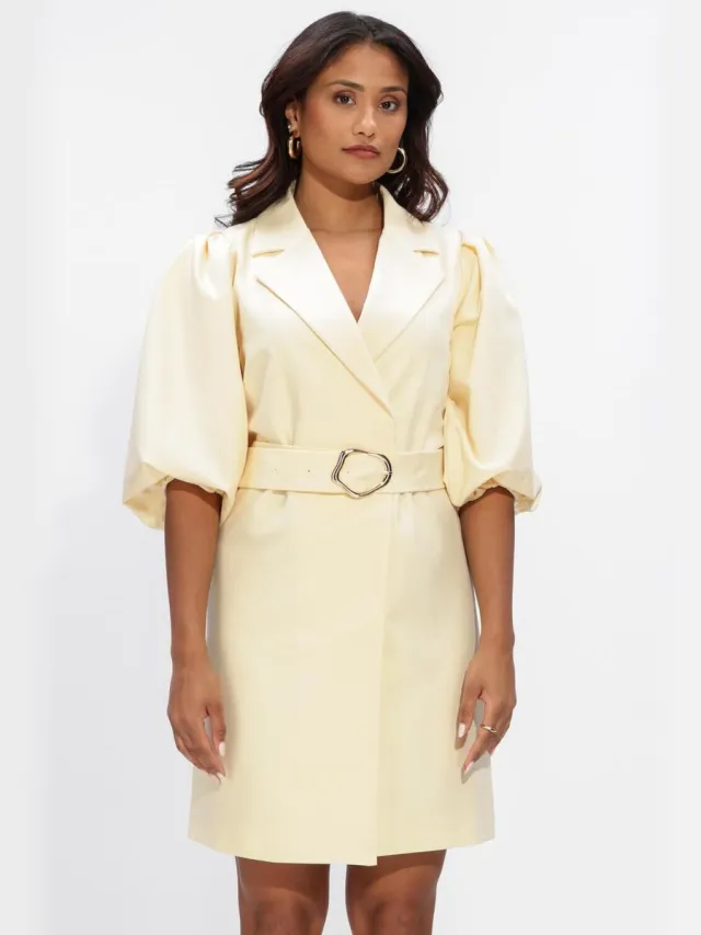 Notre-V Nv-henny Dames - Jurk - Butter yellow
