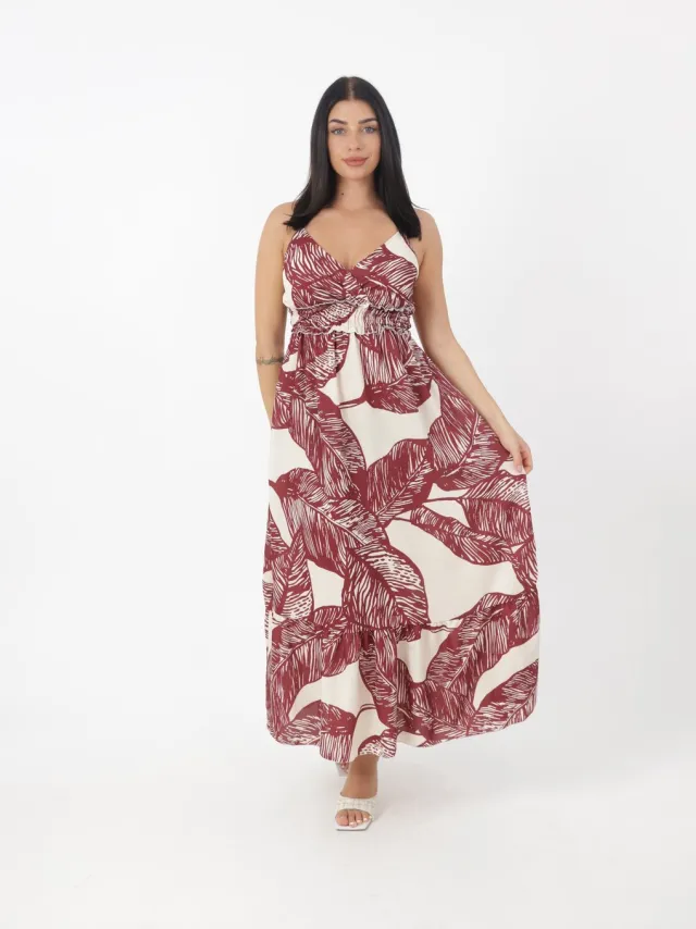 Elara Jurk Bordeaux