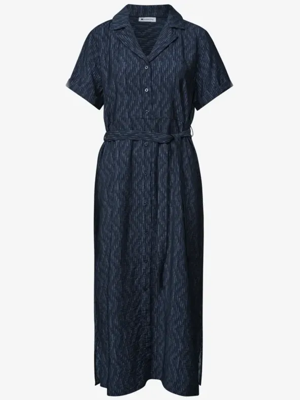 Street One Midi-jurk met bowlingkraag blauw, foto 3