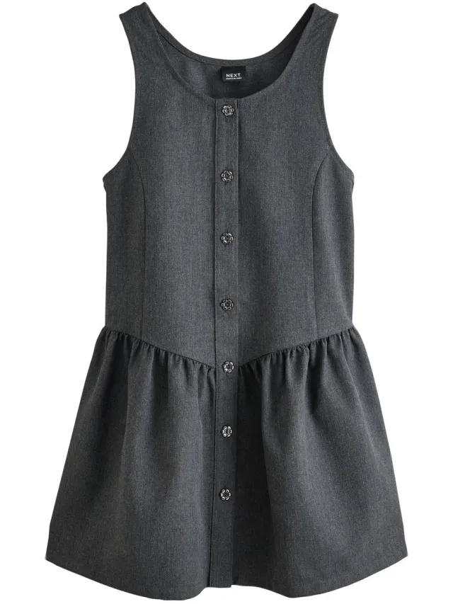 Next Meisjes - Schoolovergooier met lage taille - Grijs Grey