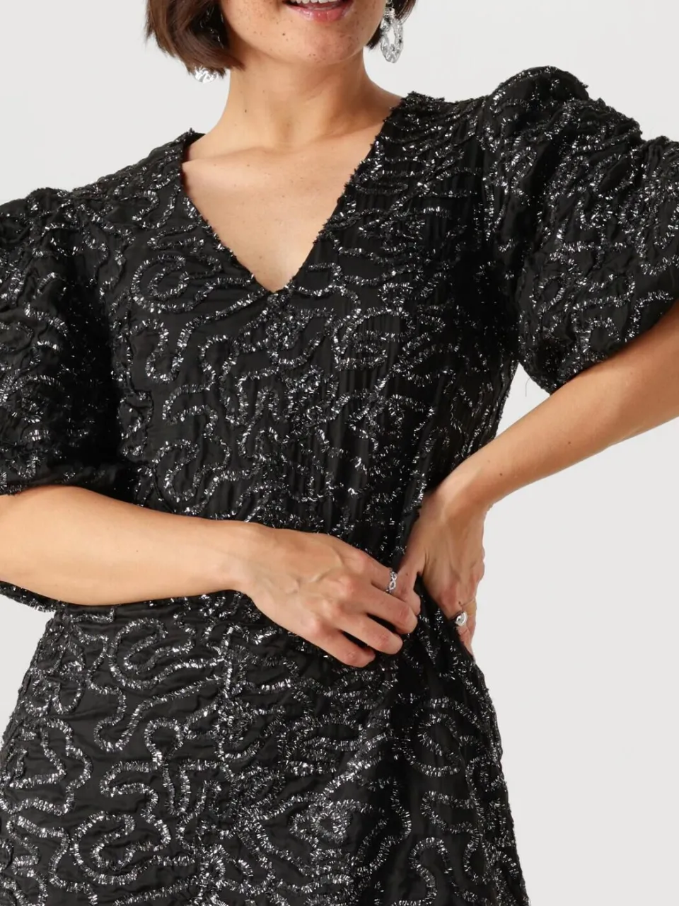 Y.A.S. YAS Dames Jurken Yasvimala Ss Dress - Zwart, foto 3