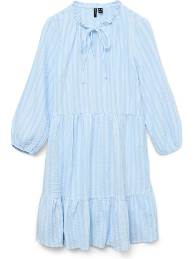 Vero Moda Jurk VMNANNA Midi-jurk Airy Blue