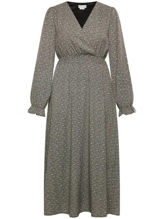 Usha Maxi-jurk met all-over print nowles Dames zwart/beige, foto 2