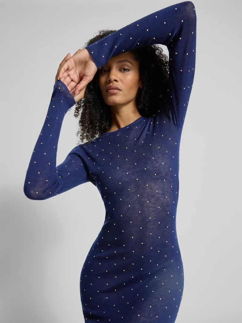 Rabanne Maxi-jurk in semi-transparant design blauw, foto 5