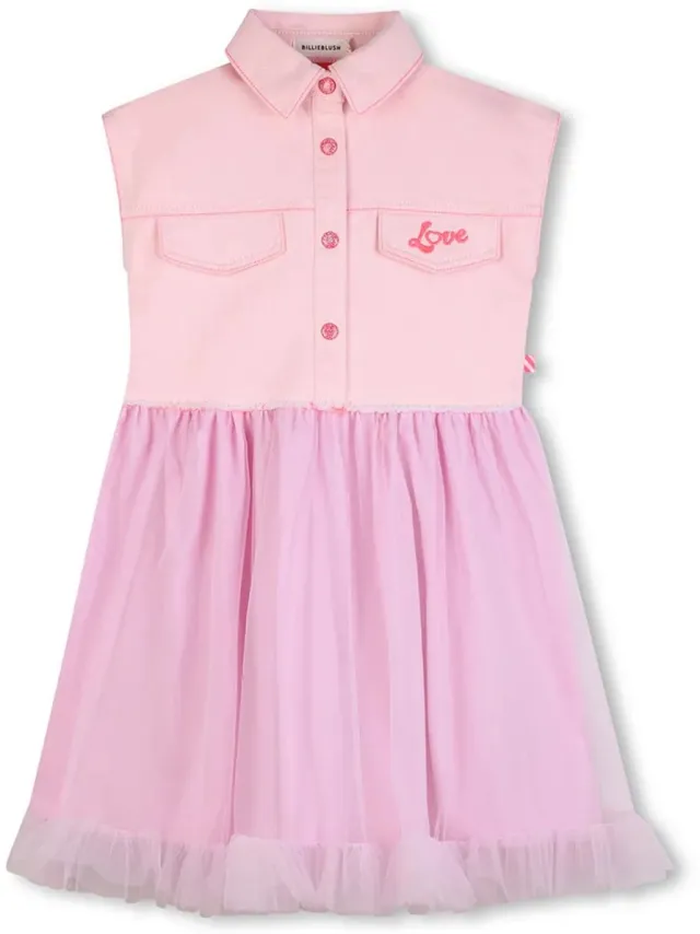 Billieblush U21824 Mouwloze Jurk Roze 10 Years Meisje Raw Rose